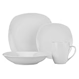Square 16-pc. Porcelain Dinnerware Set
