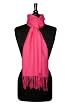 Biagio 100% Wool Pashmina Scarf Hot Pink Fuchsia Color Women's Shawl Wrap