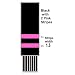 Trenway Hockey Socks, Black w/Pink Adult, Pro-Style