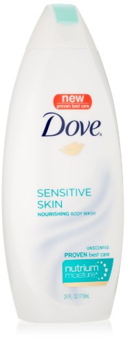Dove Body Wash with NutriumMoisture, Sensitive Skin Nourishing, 24 Ounce