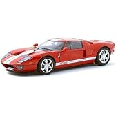 1/18 ストリートシリーズ フォード GT '04 (レッド・ホワイトストライプ)