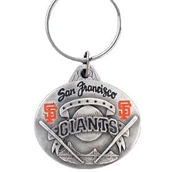 San Francisco Giants Oval Pewter Keychain