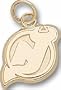 New Jersey Devils "NJ Logo" 3/8" Charm - 14KT Gold Jewelry