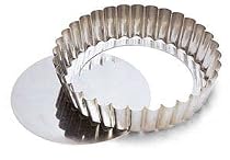 World Cuisine Tin Plate Fluted Deep Tart Mold-Dia. 11" [World Cuisine]