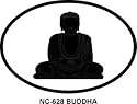 Buddha Oval Bumper Sticker