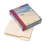 Smead 10331 Smead File Folders, 1/3 Cut 1st Pos, 1-Ply Top Tab, Recycled, Ltr, MLA, 100/Box