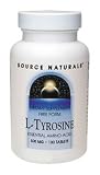 Life Extension (SOURCE NATURALS), L-TYROSINE 500 MG 100 TABLETS
