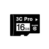 3C Pro 16GB Class 10 MicroSDHC Card 16G C10 MicroSD SDHC with SD Adapter