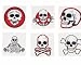Assorted Skull & Skeleton Temporary Tattoos (144 pcs)