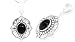 Oval Shape Black Onyx Celtic Pendant Sterling Silver