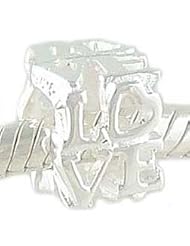 Petite Sterling LOVE Bead for European Charm Bracelet