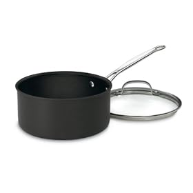 Cuisinart 6194-20 Chef's Classic Nonstick Hard-Anodized 4-Quart Saucepan with Lid: Kitchen &amp; Dining