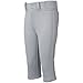 Mizuno Youth Select Short Knicker Baseball Pant, Below the Knee Fit (Grey, XXX-Large)
