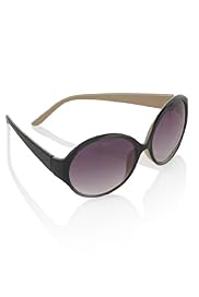 Contrast Round Frame Sunglasses