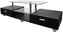 S&C ZIN502170/BKI Premium Range 26"-52" Black Low  Level Cabinet LCD/Plasma/LED TV Stand