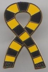 Castleford Tigers Rugby League Retro Bar Scarf Pin Badge