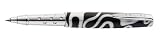 Online Retro Line Black and White Rollerball Pen - ON-37305