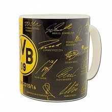 BVB Borussia Dortmund Team Cup 2015 / 2016 â€" signatures Coffee Mug by BVB 09 Borussia Dortmund