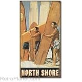 サーフィン★North Shore・ノースショア★レトロ調★アメリカンブリキ看板[1617]