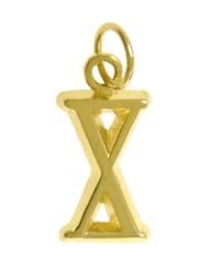 Roman Numeral Pendant for Celebrating All Occasions; Anniversary, Birthdays and Milestones, #512.10, 1-1/16" Tall with Loop, Solid 14K Gold, #X