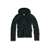 Black Full Zip Hooded Sweatshirt - Black - X-Large