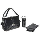 Laminated Buckle Bag - Black Corduroy