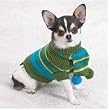 Dog Sweater - Chilly Day Dog Sweater with Pom-Pom Scarf - Medium