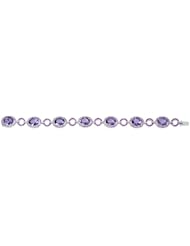 Diamond, Pink Sapphire and Purple Amethyst 18k White Gold and Black Rhodium Bracelet