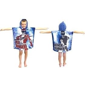 Serviette / poncho de plage � capuche Power Rangers Op�ration Overdrive pour enfants, en coton (60 x 120cm) (Comme illustr�e)