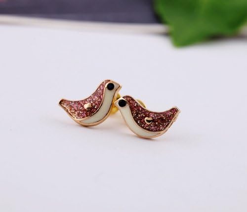 Fun Daisy Elegant Rhinestone Bird Fashion Earrings Ear Studs - ed00209
