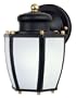 Westinghouse Lighting 6451600 Energy Star One-Light Exterior Wall Lantern with Dusk to Dawn Sensor, Matte Black Finish on Steel