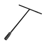 uxcell　T型ソケットレンチ　 T状レンチ　六角ソケット　ブラック　ハンドツール　スパナツール