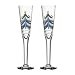 Kosta Boda Christmas Tree Flute Pair