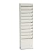 Buddy Products 812-6 Wall mount 11 pocket steel literature rack, putty, 36-3/8h