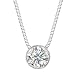 Platinum Bezel Set Round Diamond Solitaire Pendant (H-I/SI1, 3/4 ct. tw.)