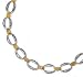 Sterling Silver and 18k Yellow Butterfly Necklace - 18 Inch