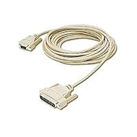 Cables To Go 03023 DB25 Male to DB9 Female Null Modem Cable, Beige (25 Feet/7.62 Meters)