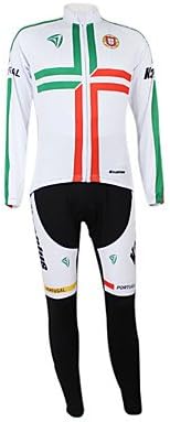 Kooplus2013 Championship Portugal Jersey Polyester&amp;Lycra&amp;Elastic Fabric Cycling Suits(Shirt + Pants) , XXL