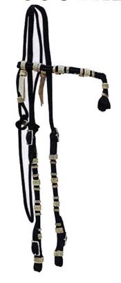 UNIQUE Vaquero Style Nylon Headstall w/ Tassles