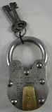 Antique Style Wine Cellar Padlock with 2 Skeleton Keys