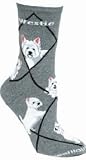 West Highland Terrier Westie Cotton Puppy Dog Breed Animal Socks 9-11