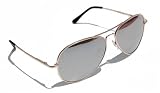 Elite Aviator Sunglasses w Spring Hinge (GOLD MIRROR) by