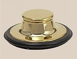 Herbeau 451455 Garbage Disposal Stopper - Polished Brass (Pictured in Solibrass)