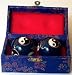 Chinese Iron Ball - Chinese Traditional Cloisonne Iron Ball for Health (One Set Containing 2 Balls We Pick up the Color and the Designs of the Balls for You)