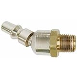 Acme Automotive (ACMA918N4BS) Ball Swivel Air Hose Plug - 1/4" x 1/4" Male threads - ARO interchange,"A" style