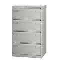 BISLEY H�ngeregistraturschrank "Light" doppelbahnig  - 4 Schubladen - lichtgrau