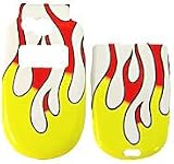 Yellow Red Fire - Motorola V551 Faceplate Cell Phone Cover