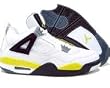 Nike Air Jordan IV retro LS white / tour yellow / dark blue / black