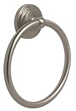 Gatco 5846  Forged Brass Towel Ring with Satin Nickel Finish