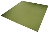 Yoga Direct 6-Feet Square Yoga Mat, Olive Green